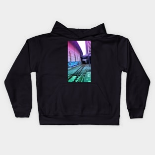 Pastel Brisbane City - Central Station Trainline Kids Hoodie